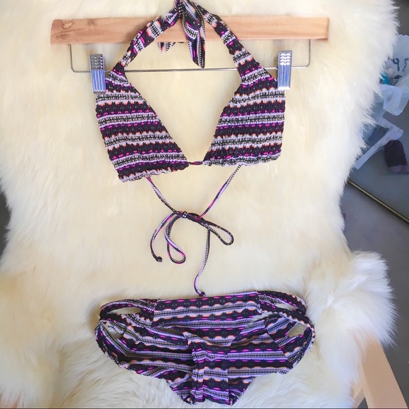 Tori Praver Aztec Patterned Bikini Set Size SM/XS - Picture 3 of 7